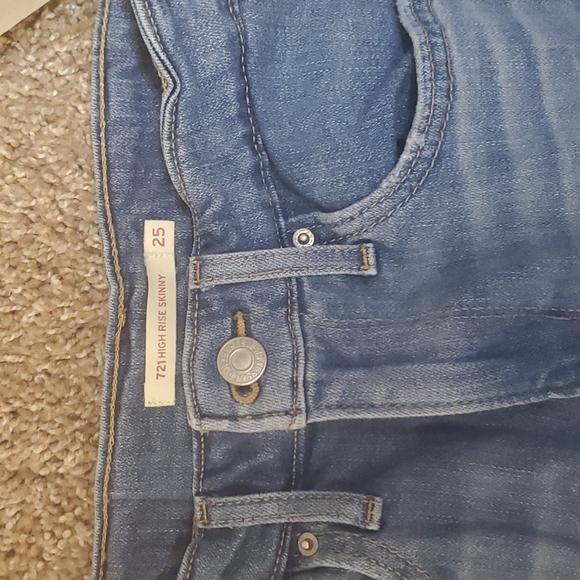 Levis 721 skinny jeans size 25 - Picture 2 of 5
